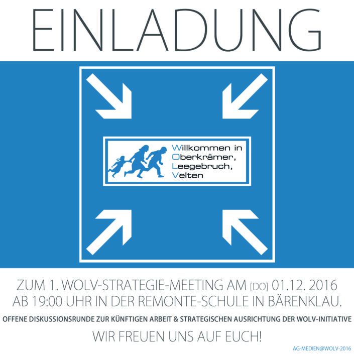 Einladung zum 1. Strategie-Meeting Einladung zum 1. Strategie-Meeting