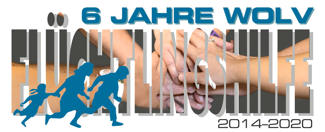 Symbolbild: 6 Jahre WOLV, 2014-2020, Flüchtlingshilfe Symbolbild: 6 Jahre WOLV, 2014-2020, Flüchtlingshilfe